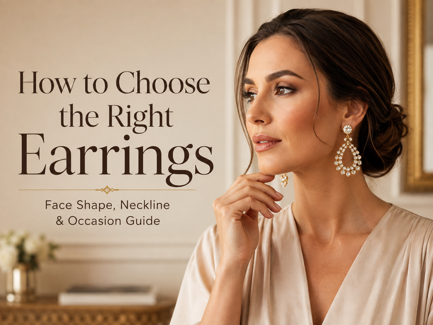 How to choose the right earrings by face shape, neckline and occasion