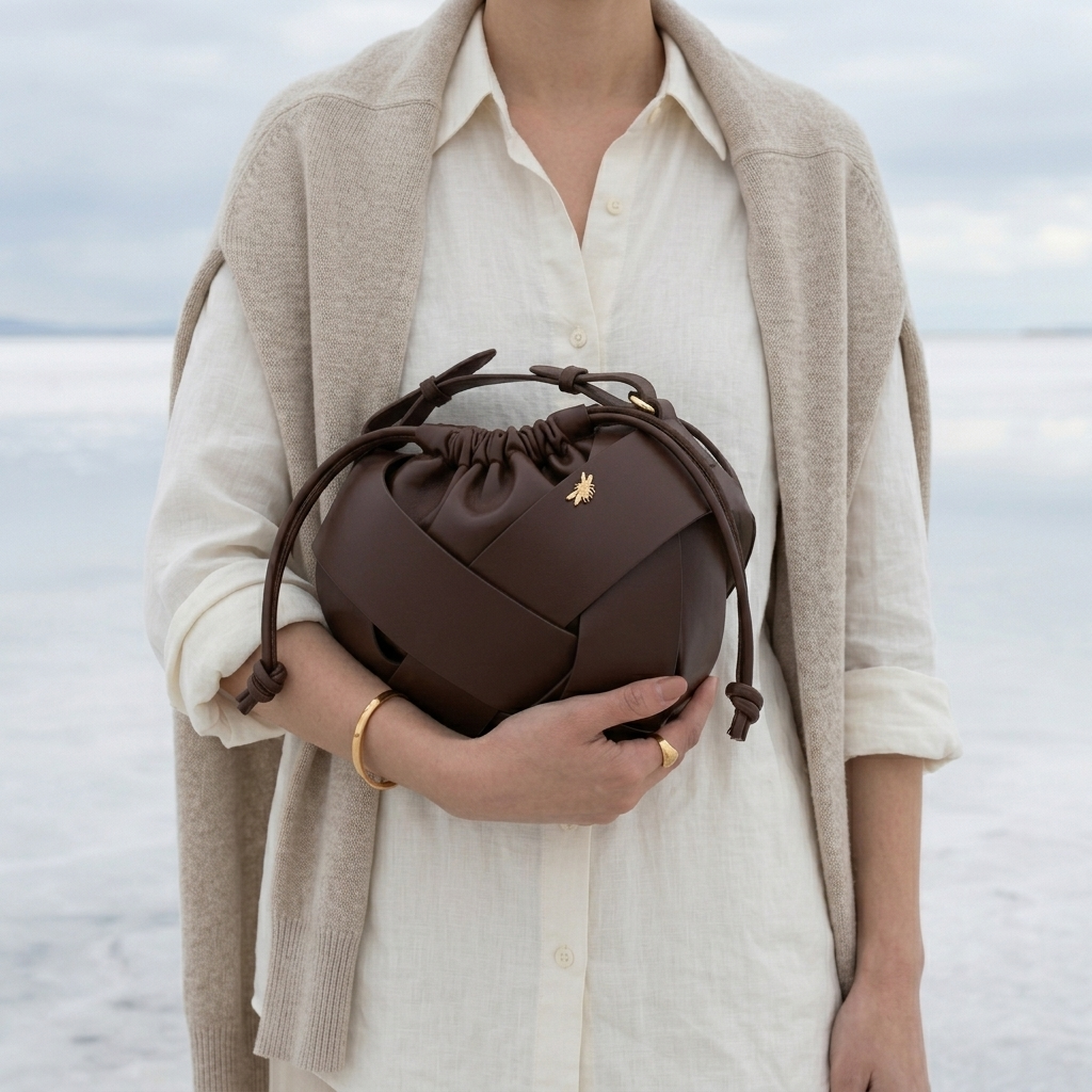Aurea Knot Bag in Vegan Leather - By Qivii