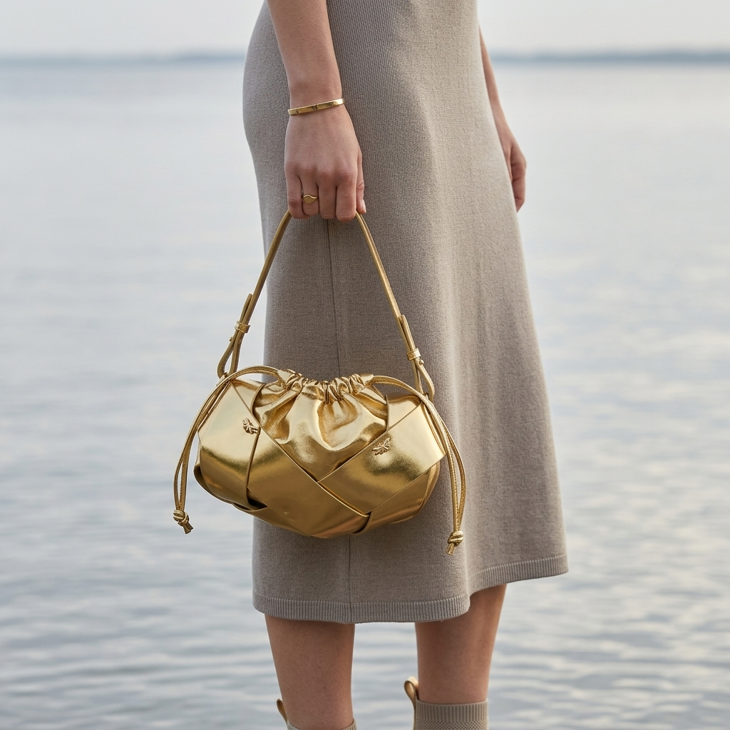 Aurea Knot Bag in Vegan Leather - By Qivii