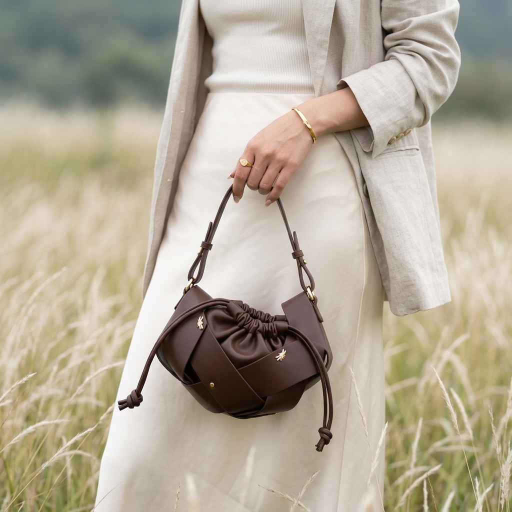 Aurea Knot Bag in Vegan Leather - By Qivii