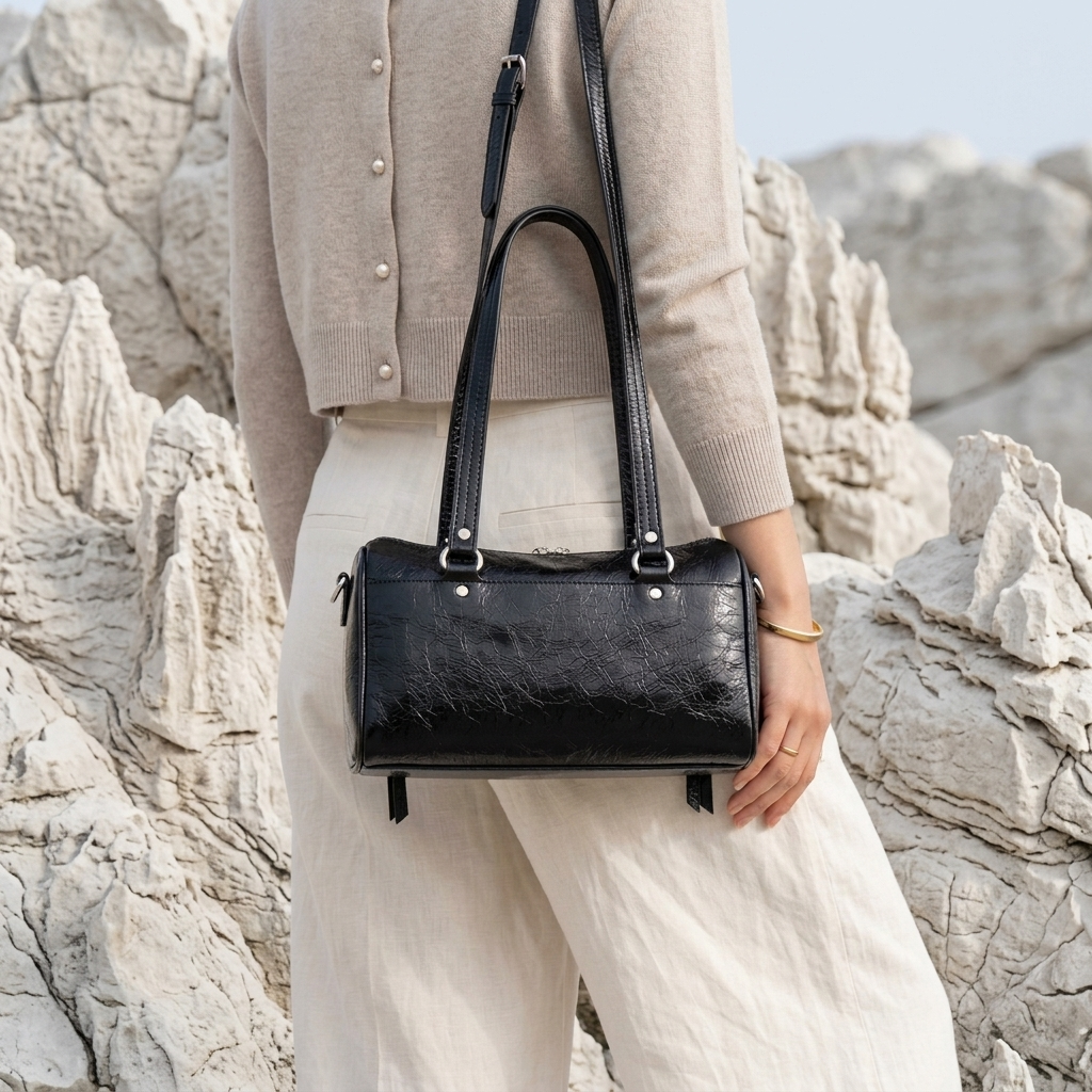 Linea Mini Handbag in Pure Leather - By Qivii