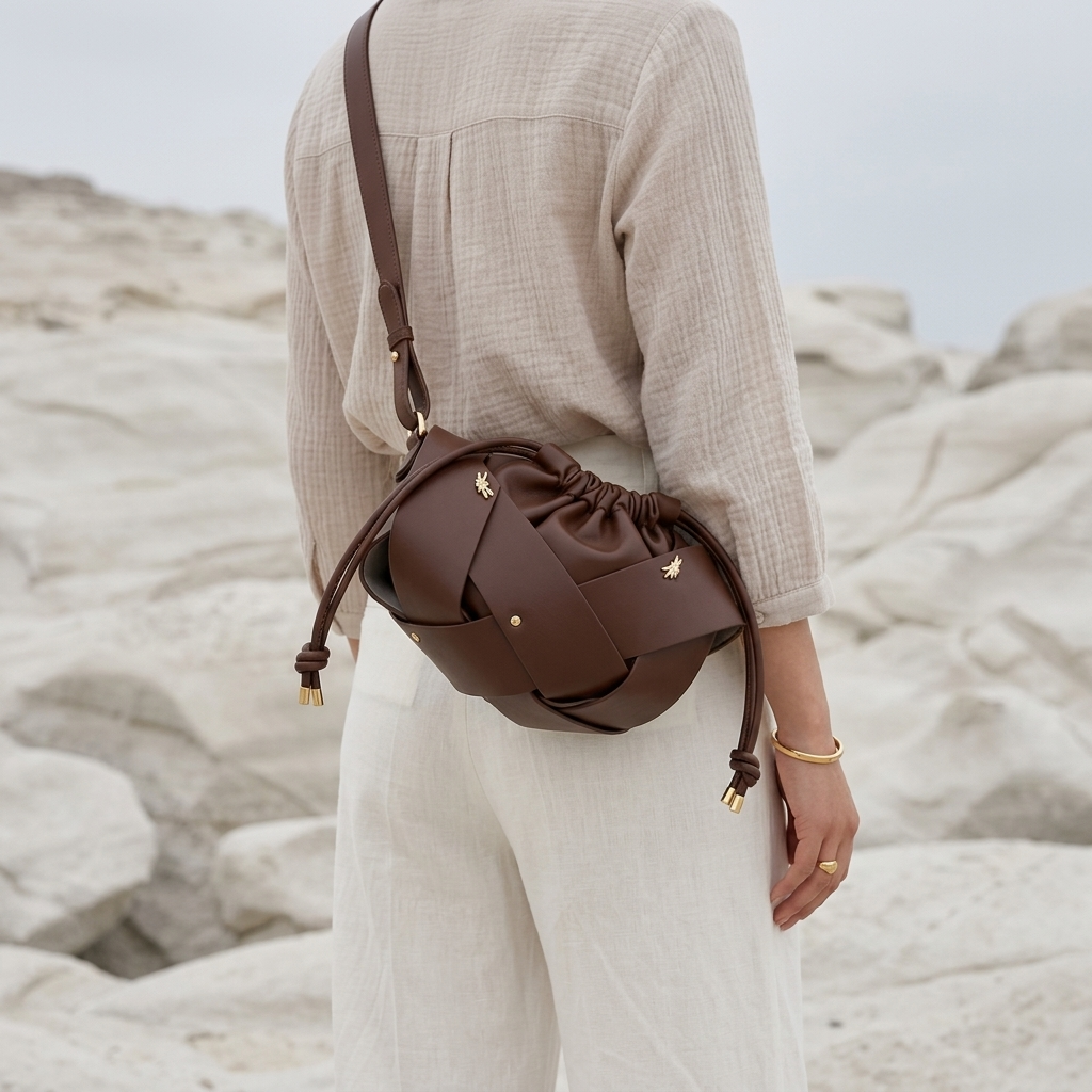 Aurea Knot Bag in Vegan Leather - By Qivii