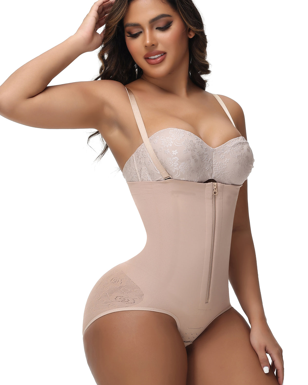 Shapshe® High Compression Butt Lift Zipper Shapewear Shorts Tummy Control Fajas Shorts - By Qivii