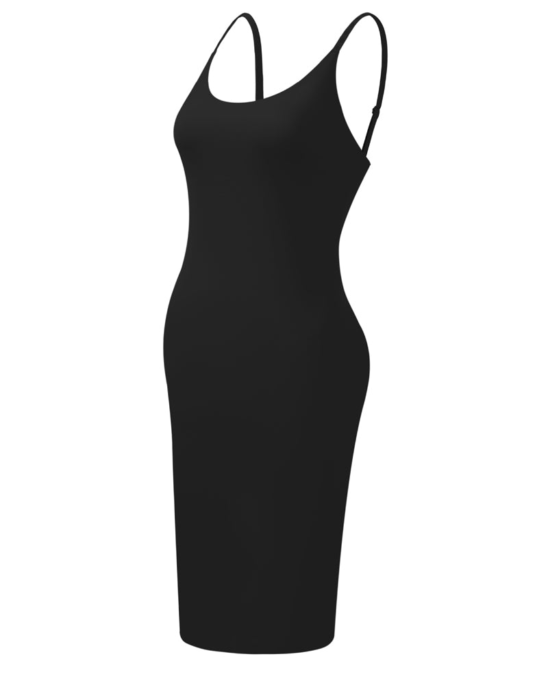 Sexy Seamless Long Suspender Hip-Hugging Dress Tummy Control Under Dress Body Shaper - By Qivii
