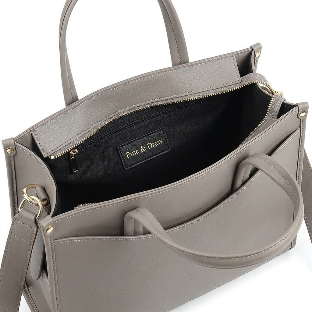Sera Tote in Pure Leather - By Qivii