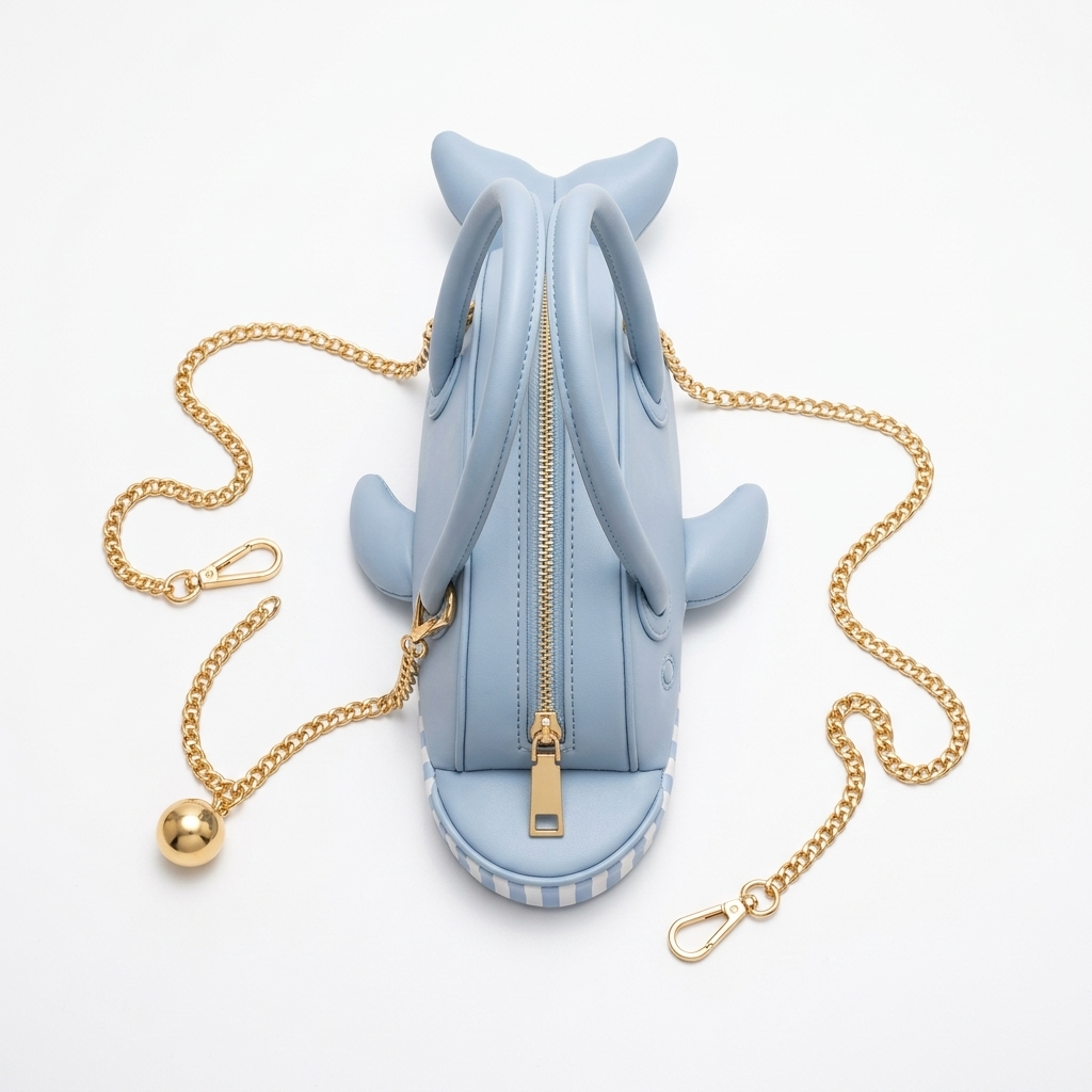 Balena Whale Handbag in Vegan Leather - By Qivii