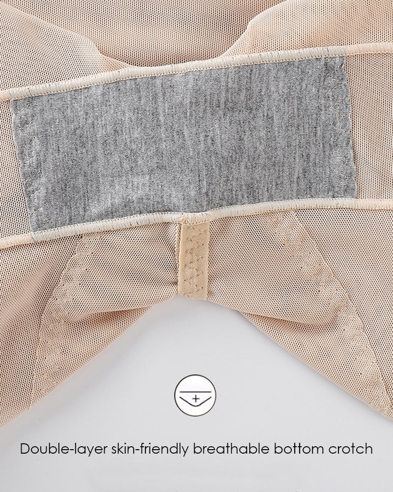 Mesh High Waist Tummy Control Underwear Postpartum Recovery Slimming Shaping Shorts - By Qivii
