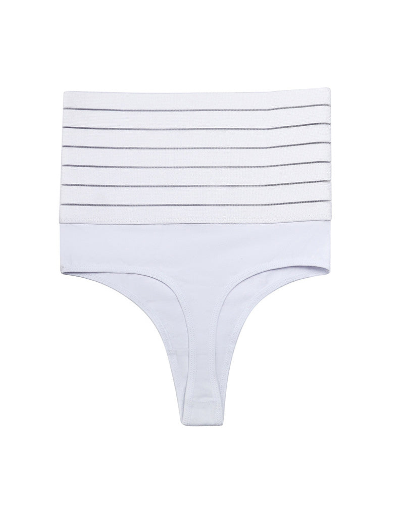 Hollow Breathable High Waist Butt Lift Elastic Seamless Thong Shaping Underwear - By Qivii
