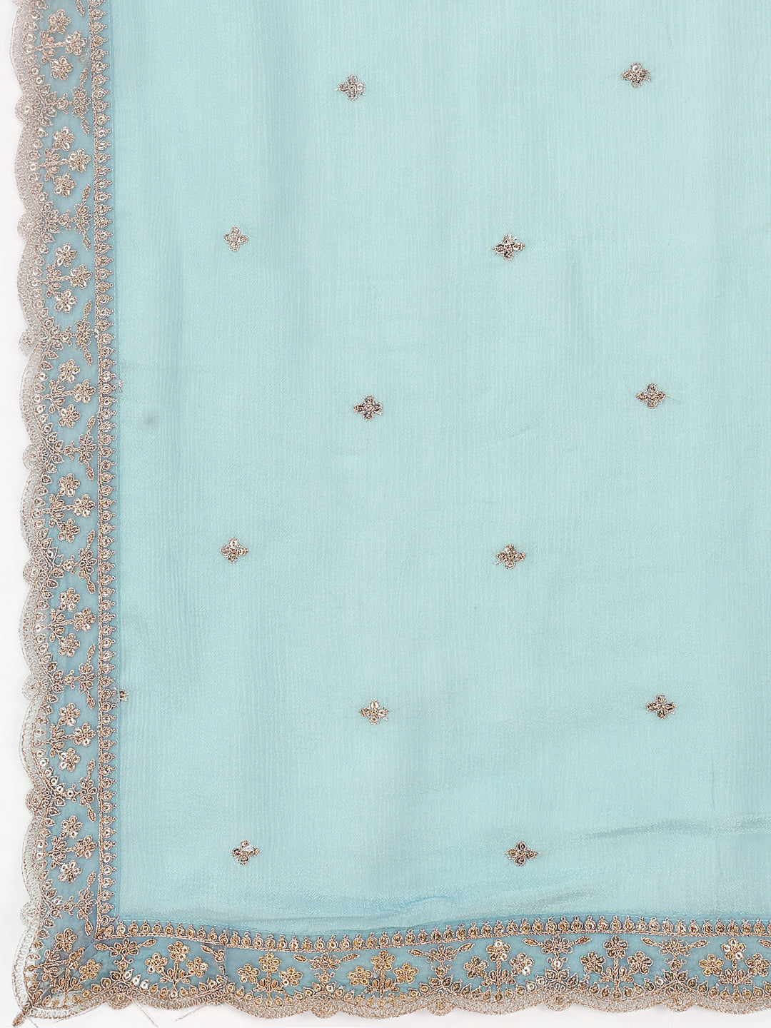 Turquoise Blue Sharara Suit Set