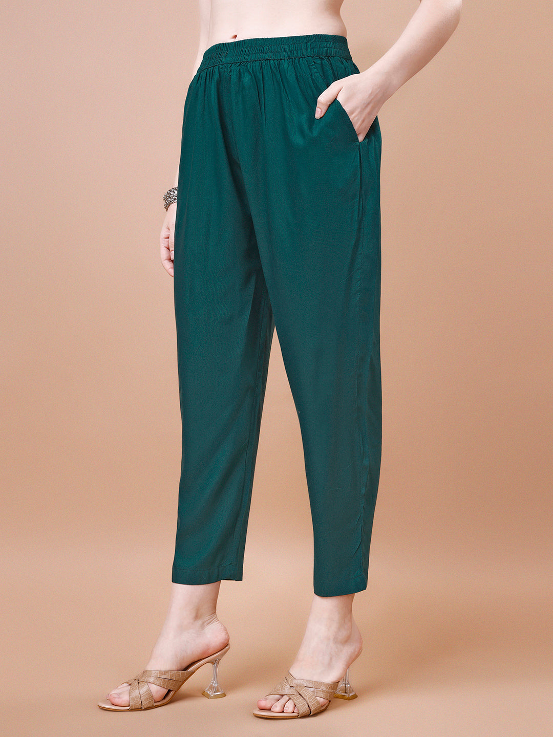 Green Printed Kurta Suit Set