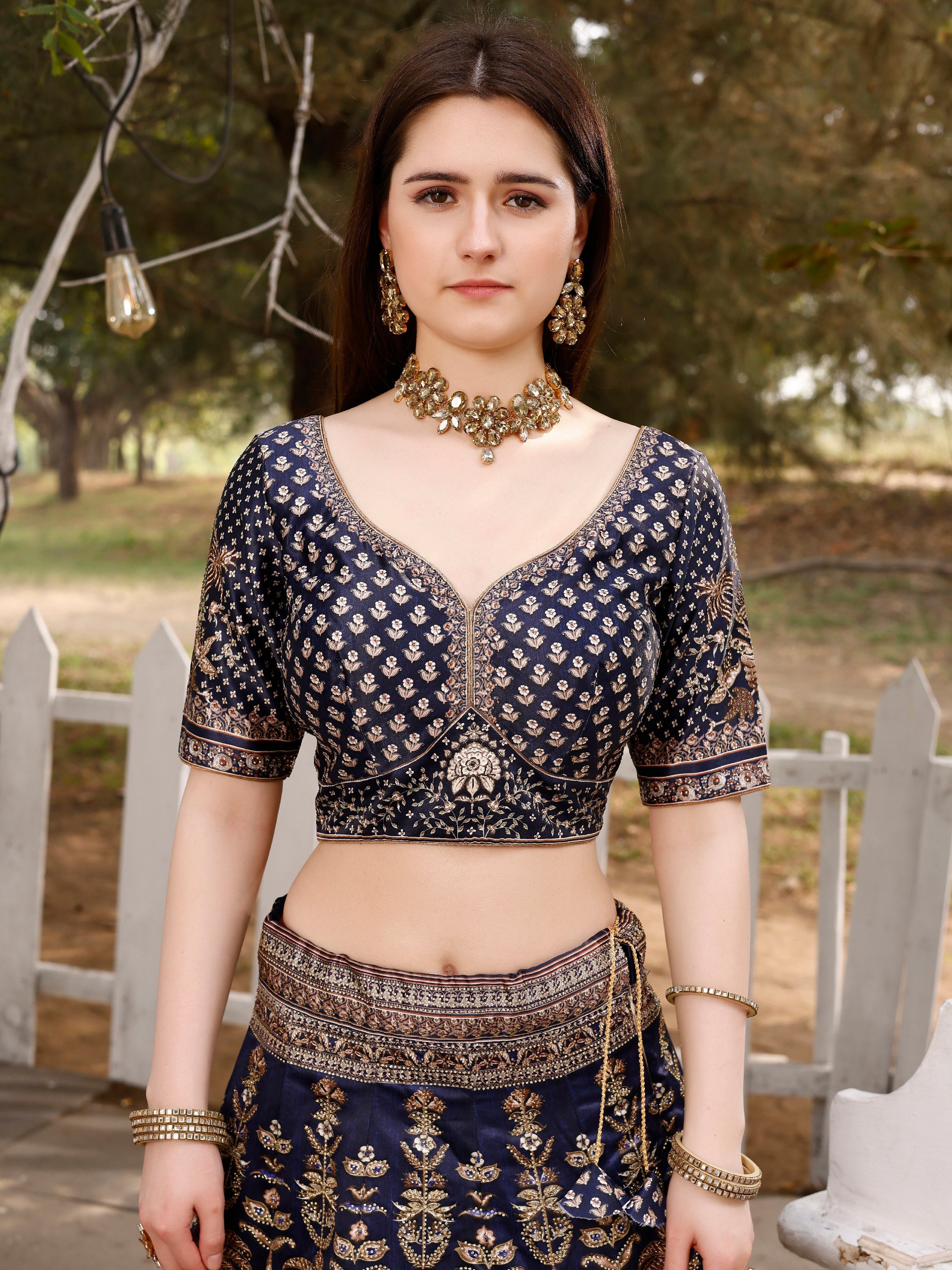 Dazzling Elegance: Swarovski Designer Lehenga Collection for Every Occasion - qivii