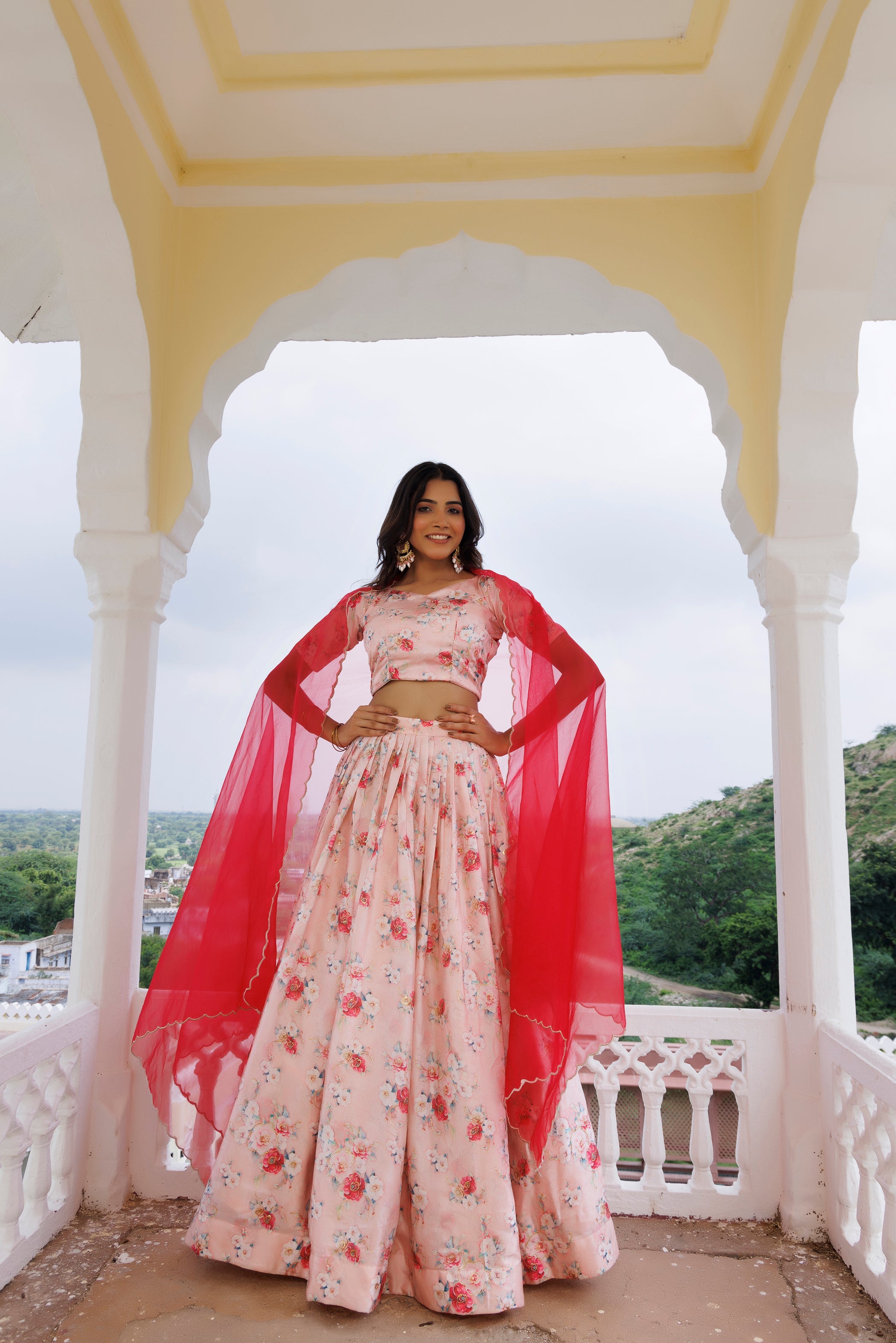 Calcite Pink Lehenga Set