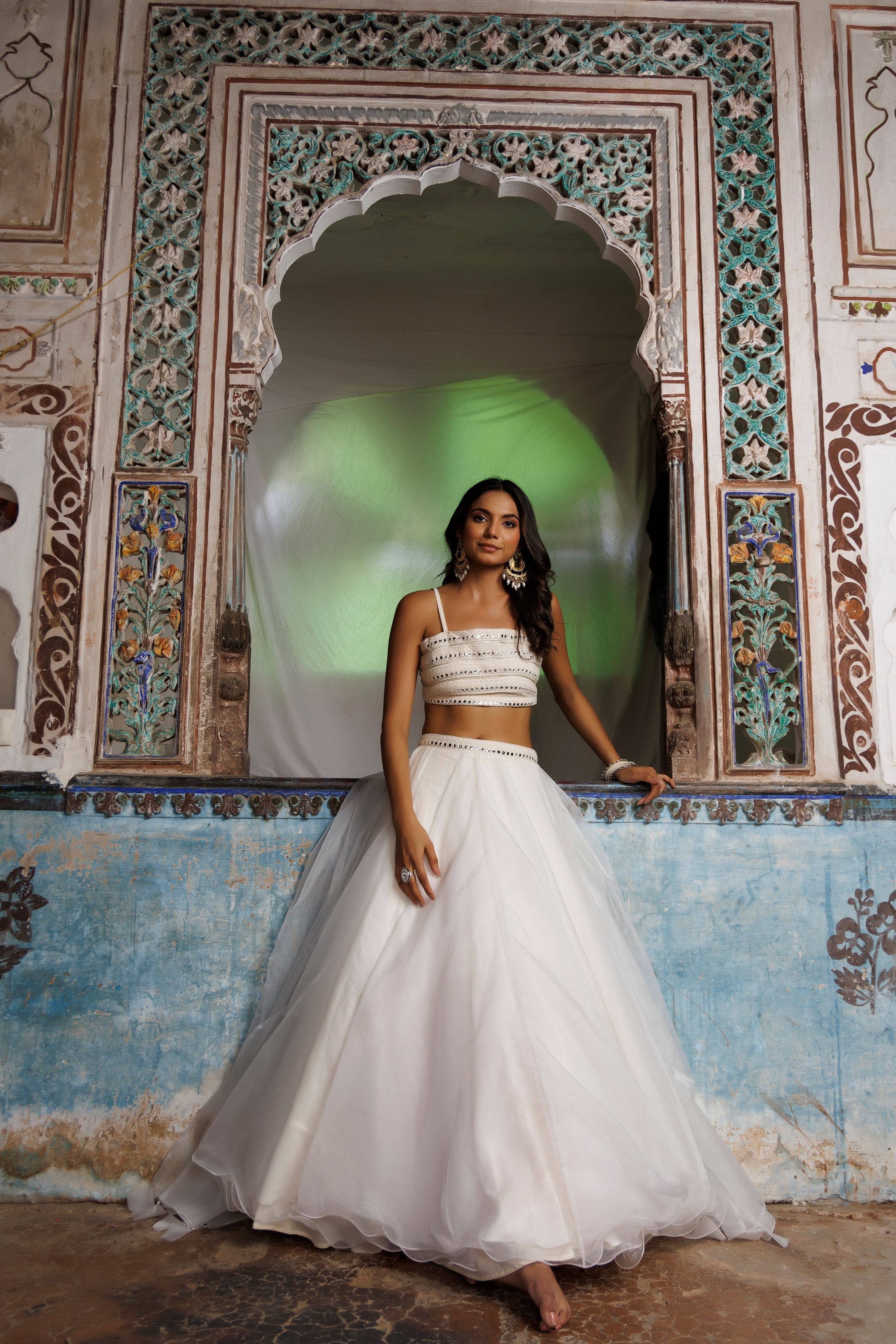 Ethereal White Lehenga Set - By Ragavi - qivii