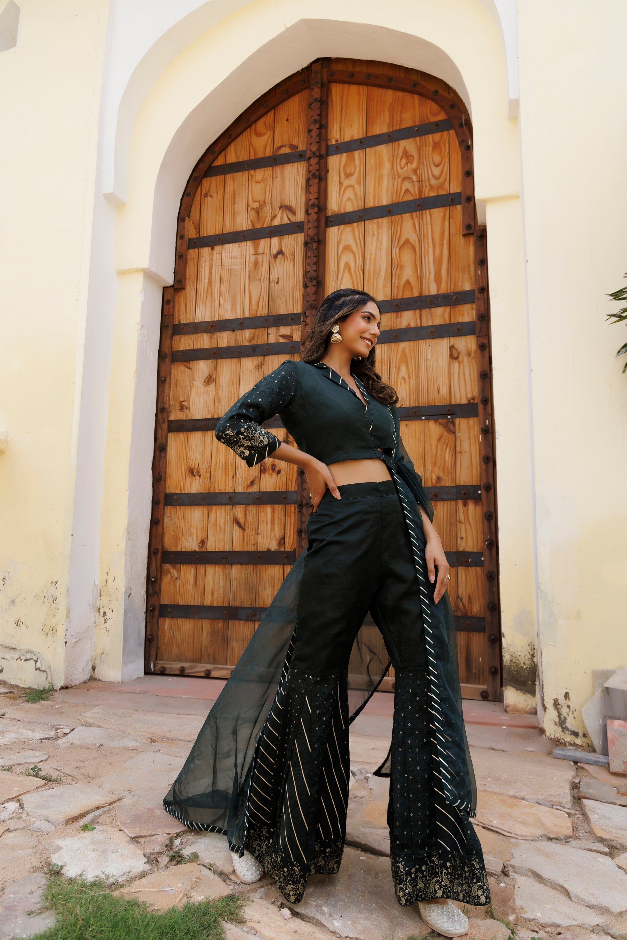 Gulf Green Co-Ord Set - By Ragavi - qivii