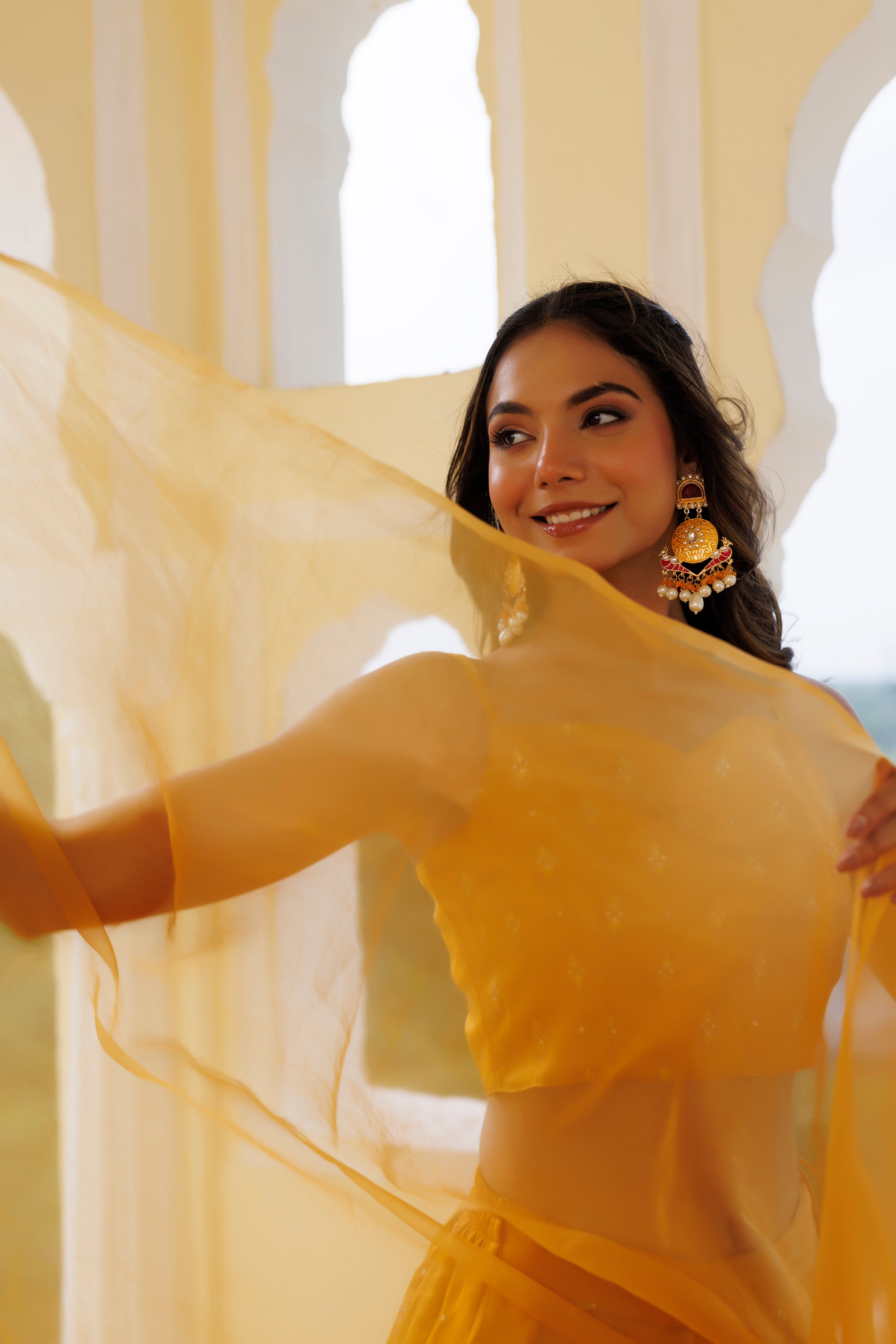 Daisy Yellow Lehenga Set - By Ragavi - qivii