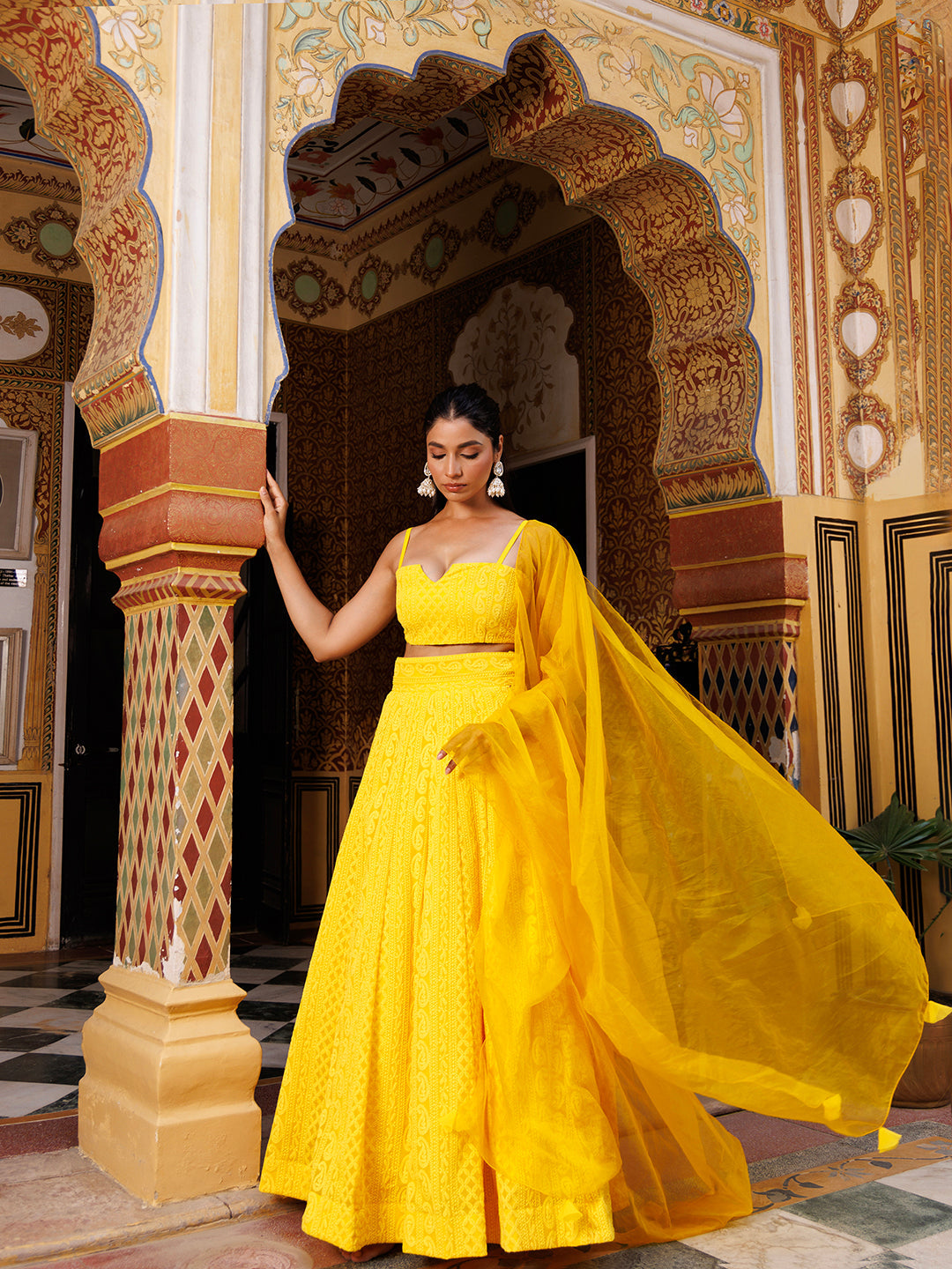Sunstruck Chikankari Lehenga Set