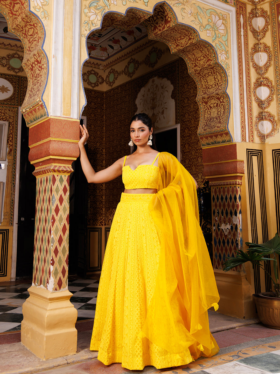Sunstruck Chikankari Lehenga Set