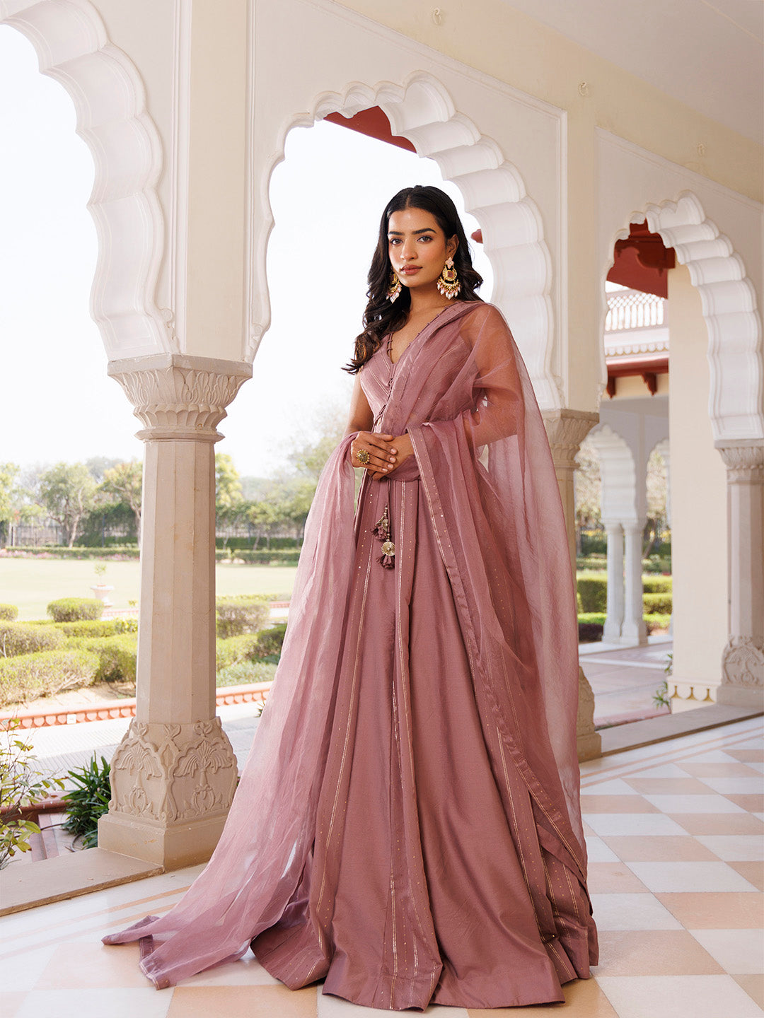 Ash Rose Lehenga Set - By Ragavi - qivii