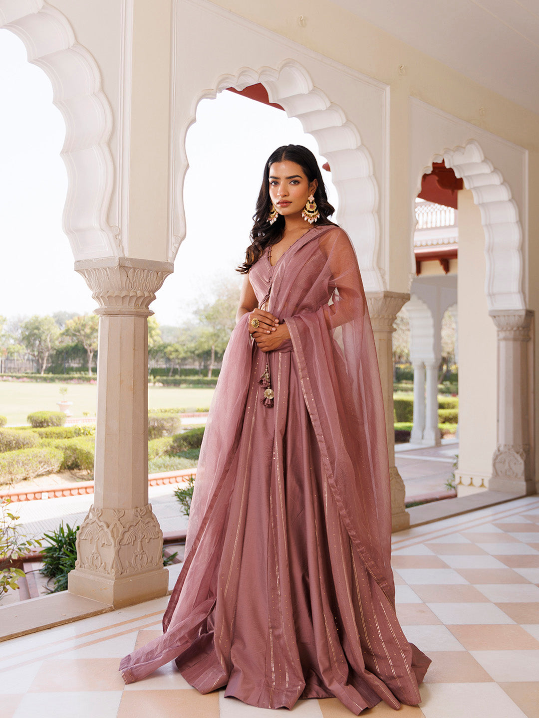 Ash Rose Lehenga Set - By Ragavi - qivii