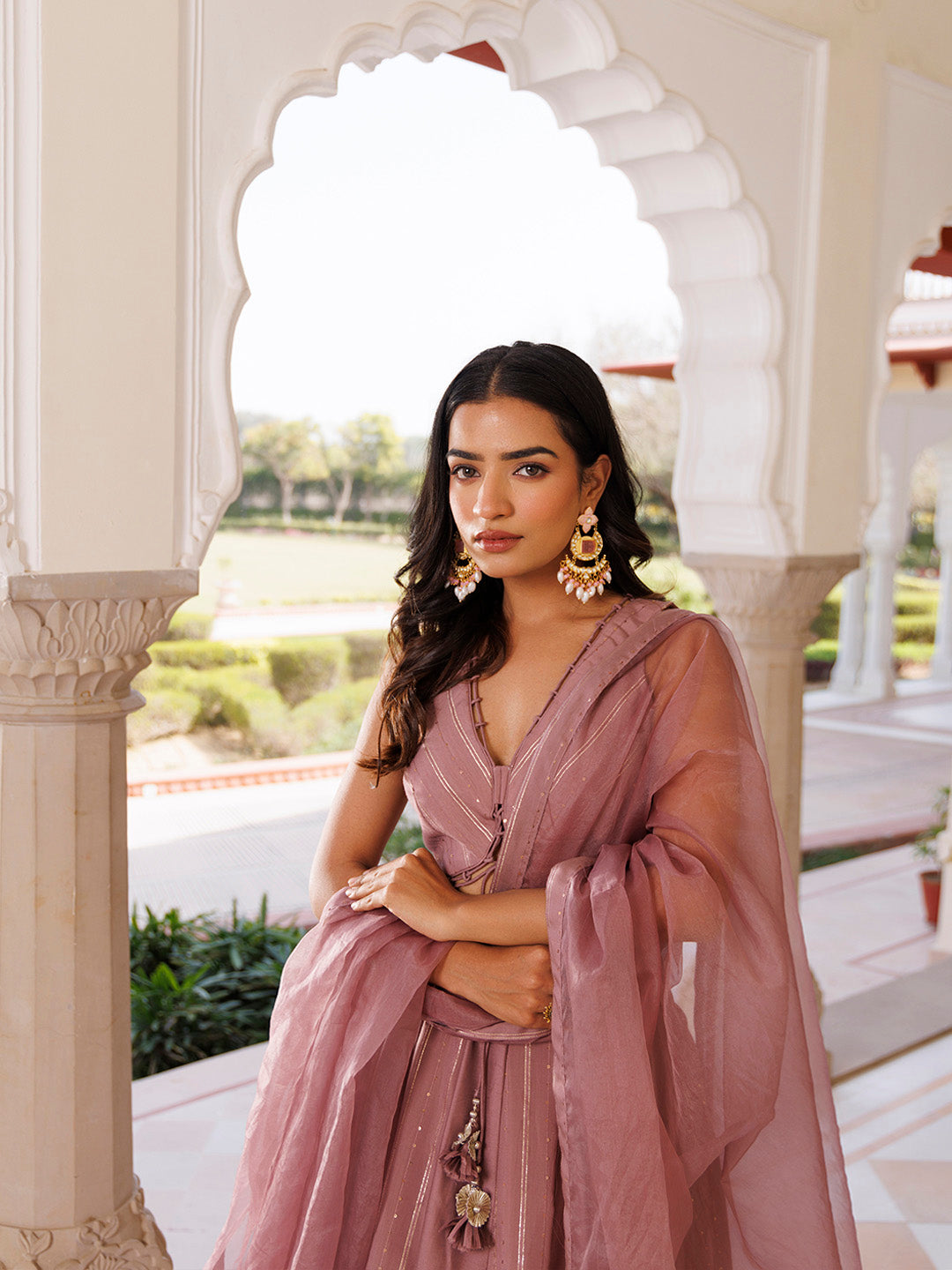 Ash Rose Lehenga Set - By Ragavi - qivii