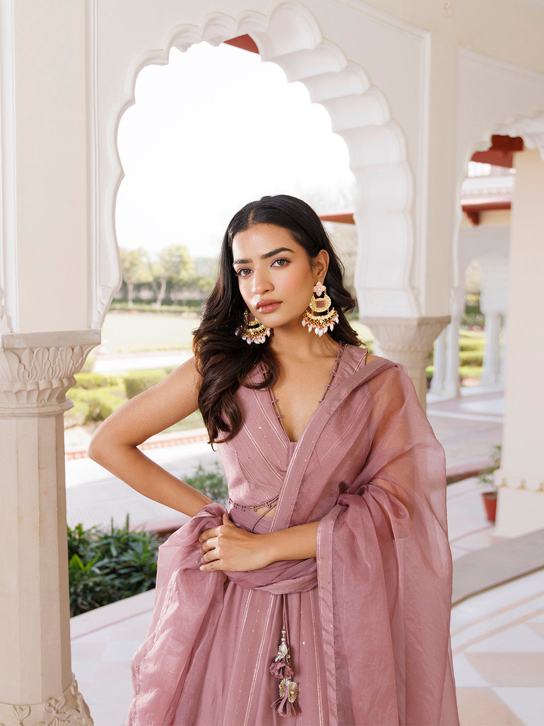 Ash Rose Lehenga Set - By Ragavi - qivii