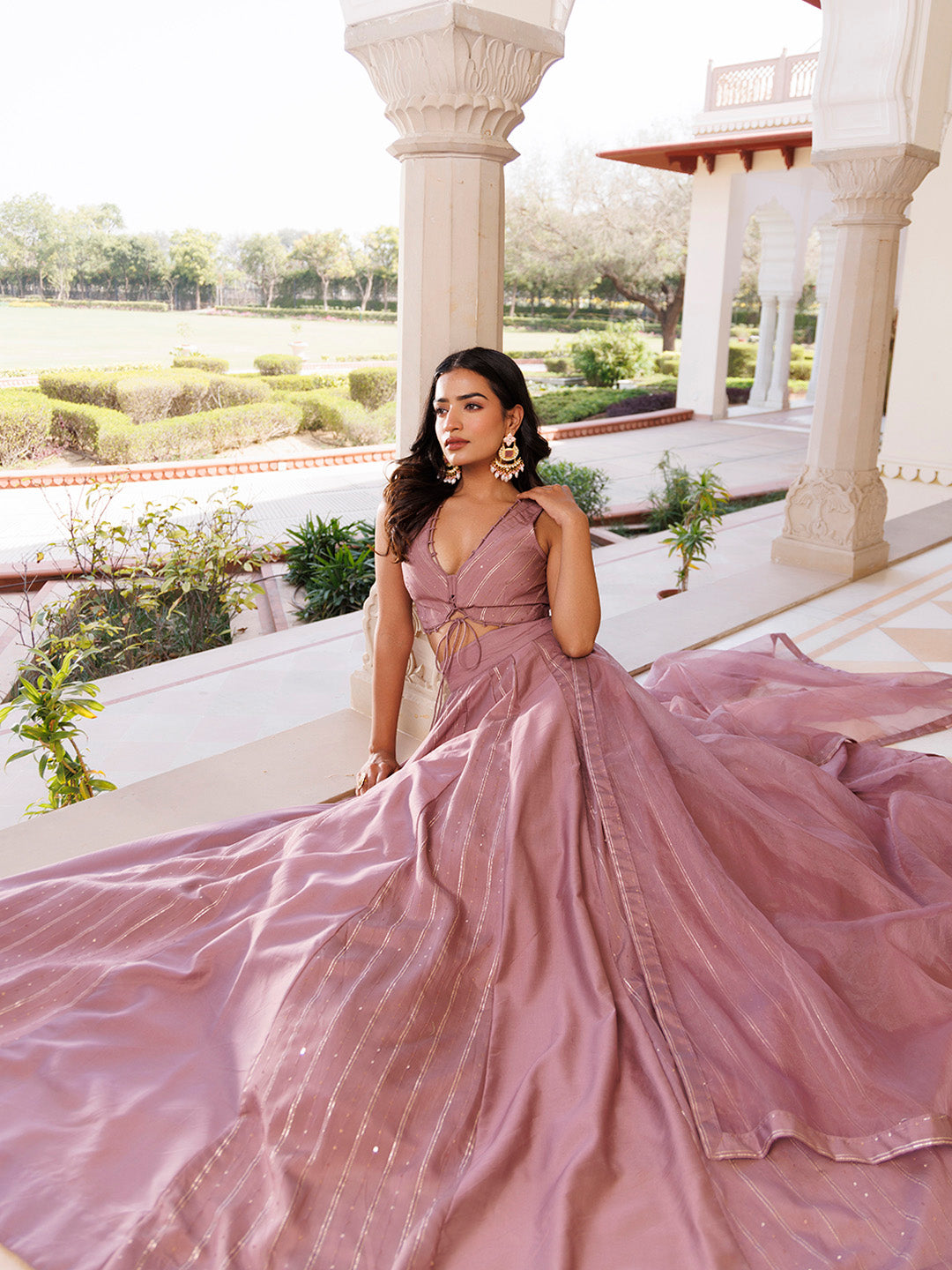 Ash Rose Lehenga Set - By Ragavi - qivii