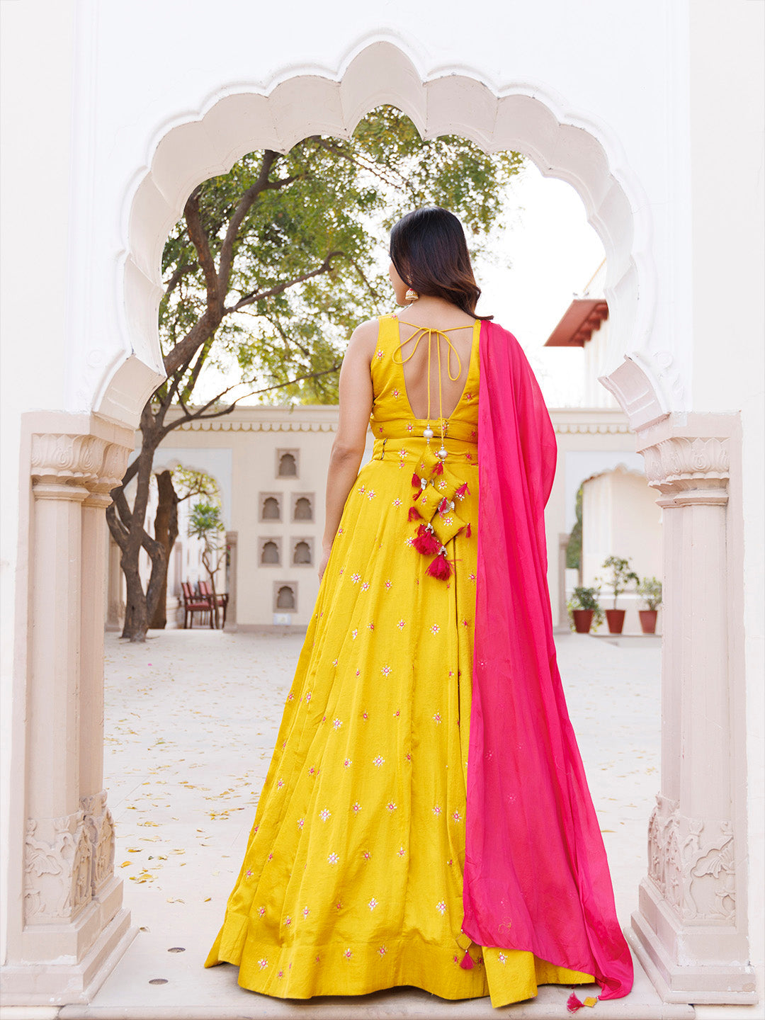 Nugget Gold Silk Lehenga Set - By Ragavi - qivii