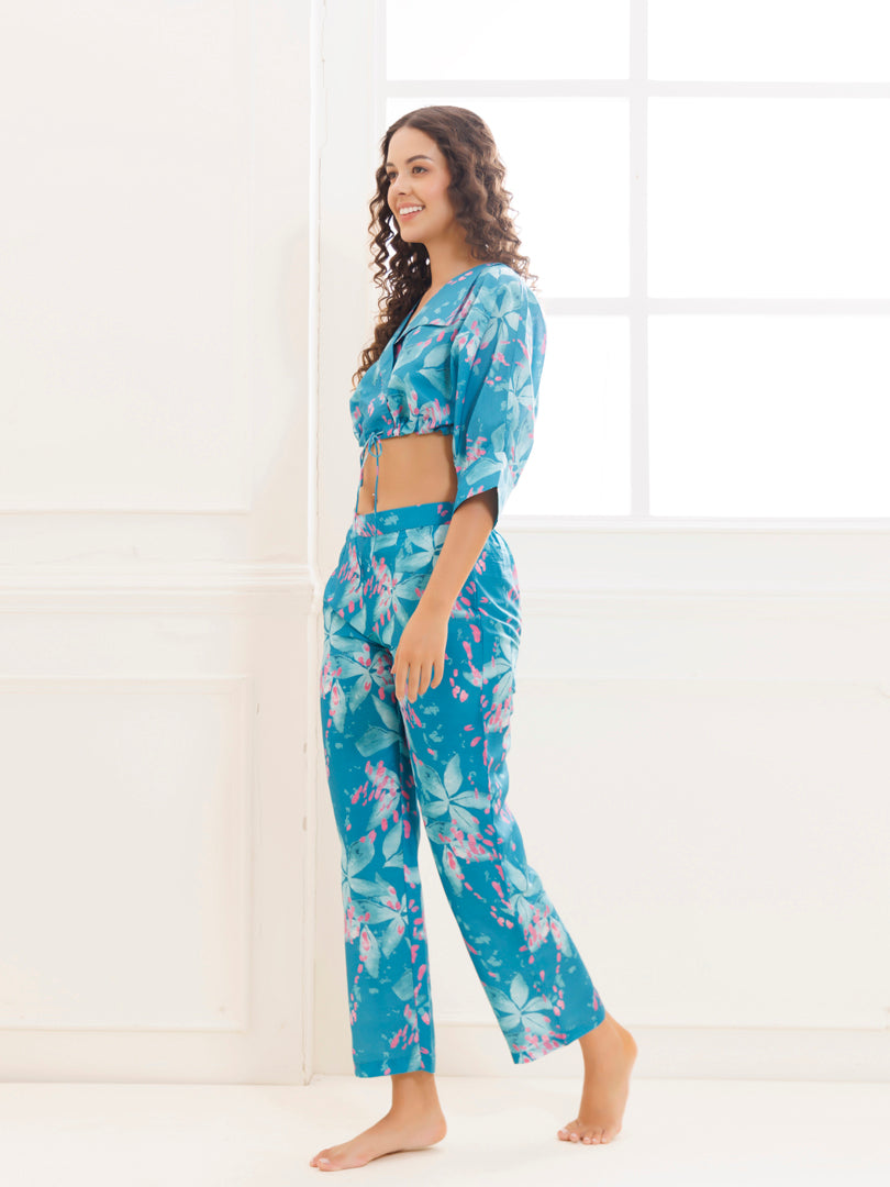 Aventurine Green and Pink Co-ord Set - By Ragavi - qivii