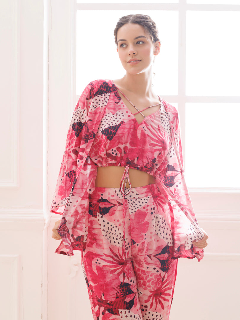Confetti Pink Muslin Co-ord Set