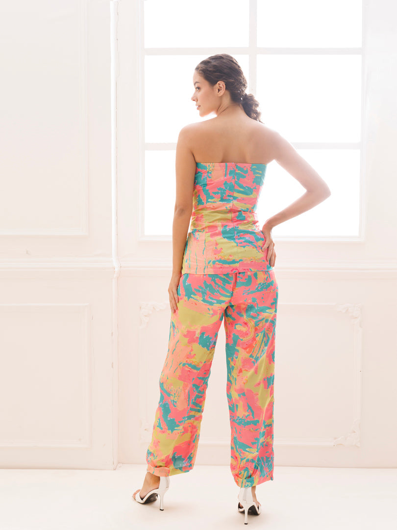 Pastel Splash Co-ord Set - By Ragavi - qivii