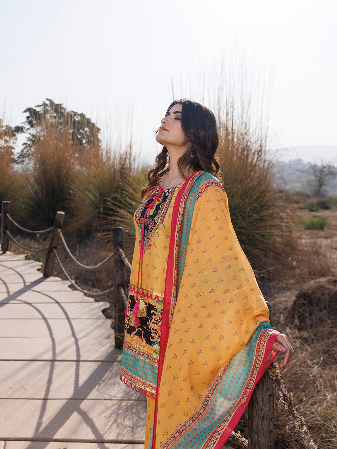 Sunstruck Yellow Muslin Kurta Set - By Ragavi - qivii