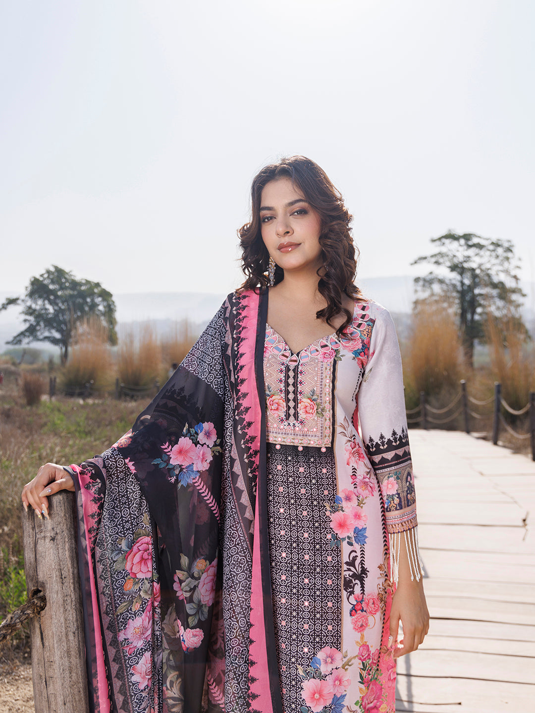 Buttercream Pink Muslin Kurta Set - By Ragavi - qivii