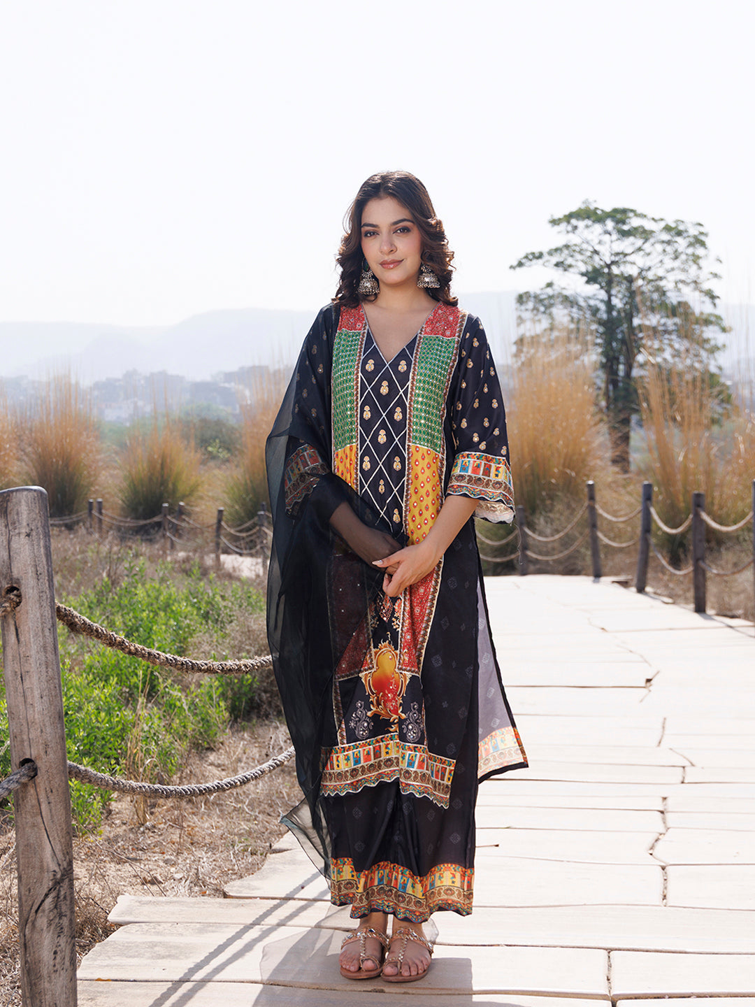Noir Black Muslin Kurta Set - By Ragavi - qivii
