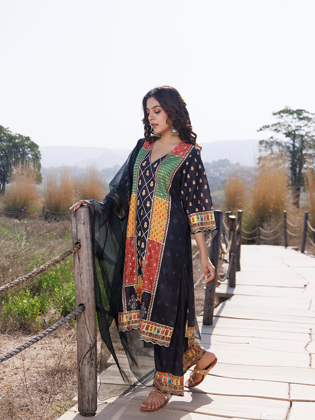 Noir Black Muslin Kurta Set - By Ragavi - qivii