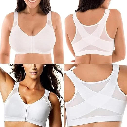 Women Front Closure With Adjustable Shoulder Straps Shaping Bras - By Qivii