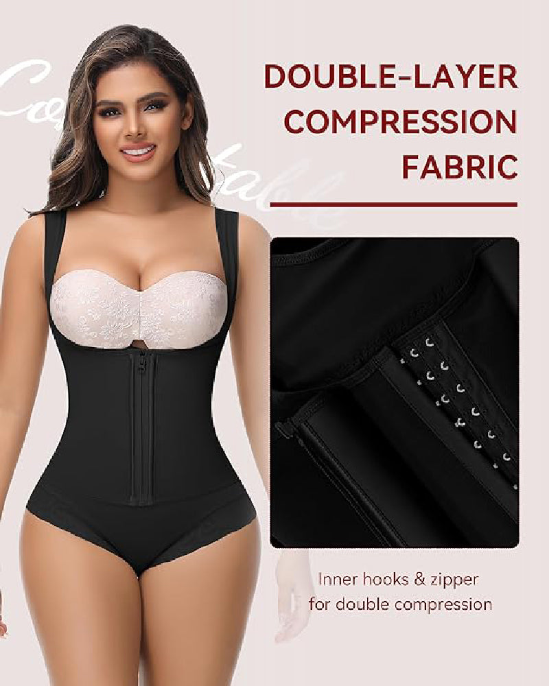 Shapshe® Fajas Colombianas Tummy Control Waist Trainer Open Bust Girdle Shapewear - By Qivii
