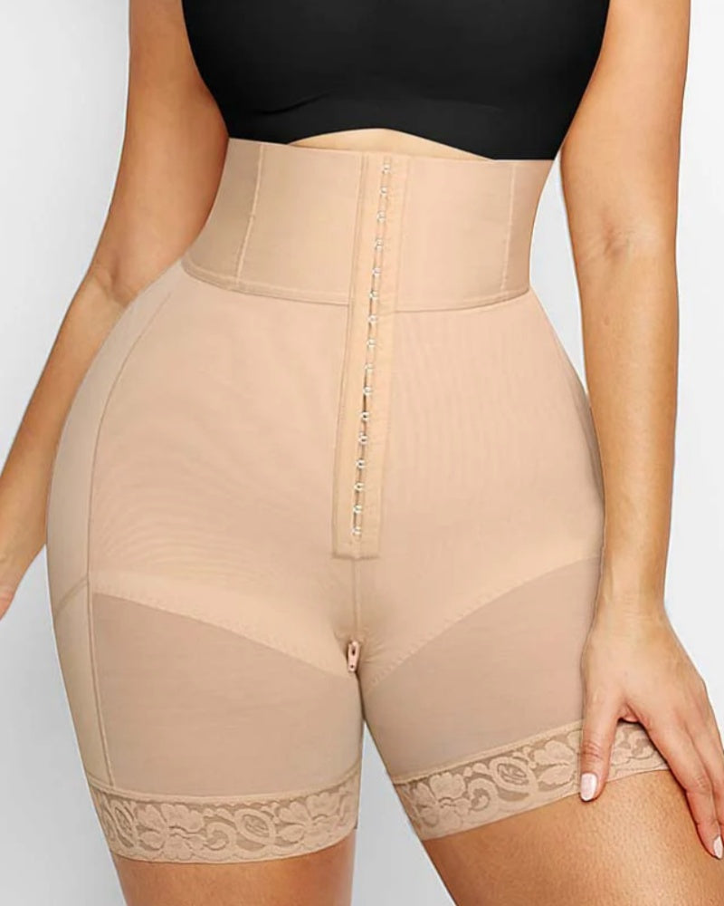 3 Boned Sculpt High Waist Tummy Control Booty Shorts - By Qivii