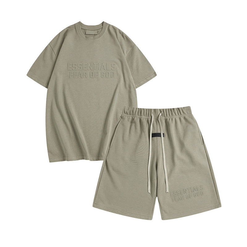 FW22 T-Shirt / Shorts / Set - Gray - By Qivii