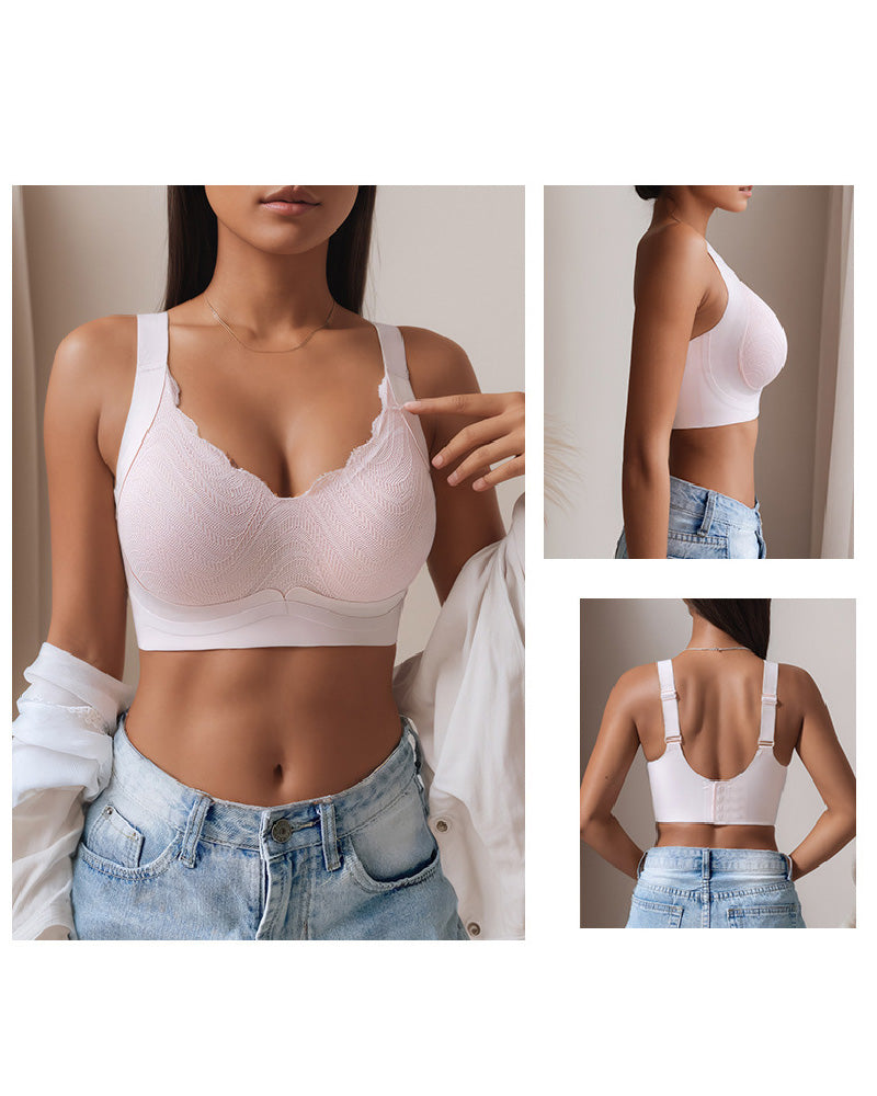 Women's Seamless Wireless Anti-sagging Minimizer Thin Adjustment Bra - By Qivii