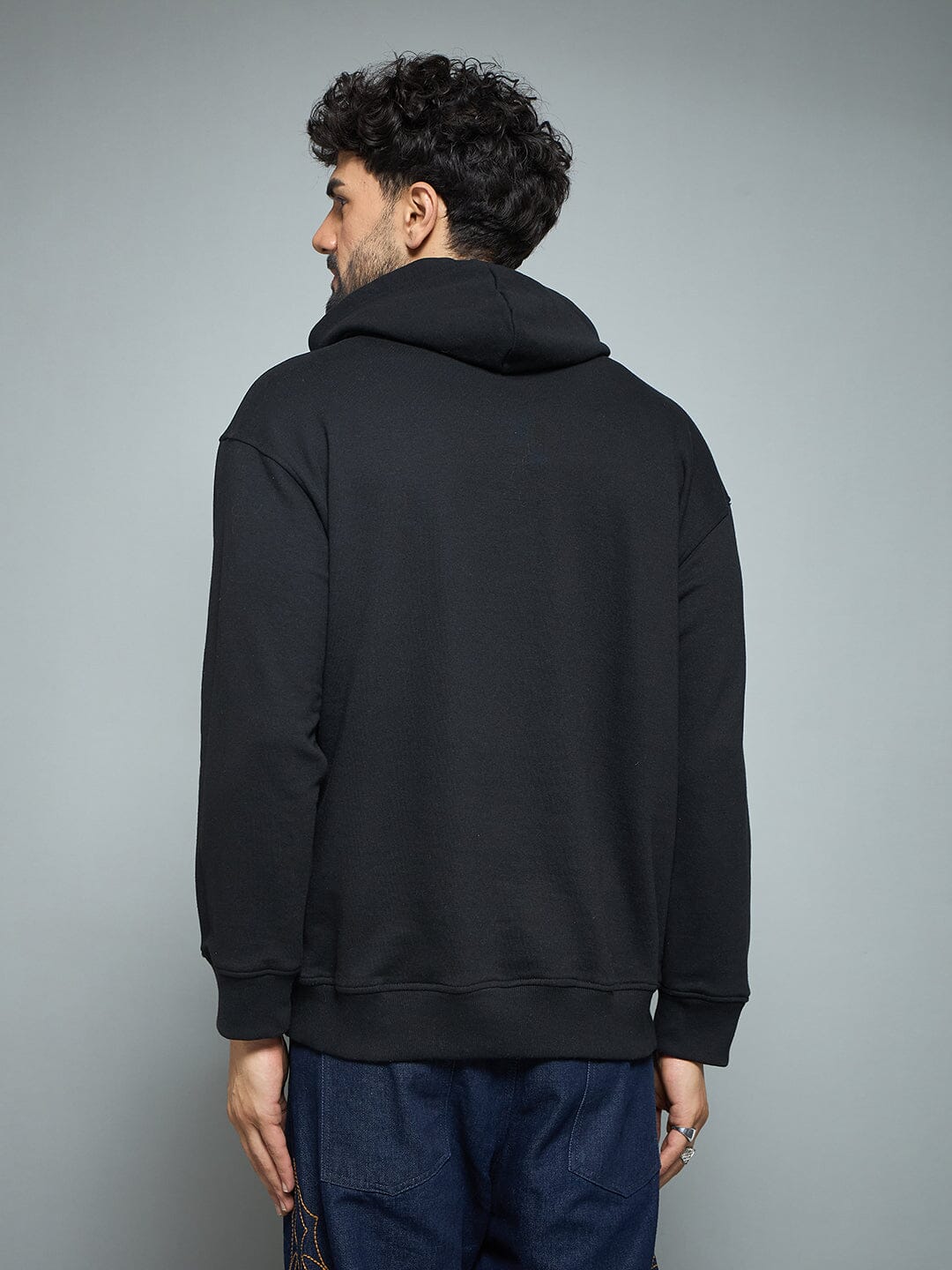 Black Nocturnal Oversized Hoodie