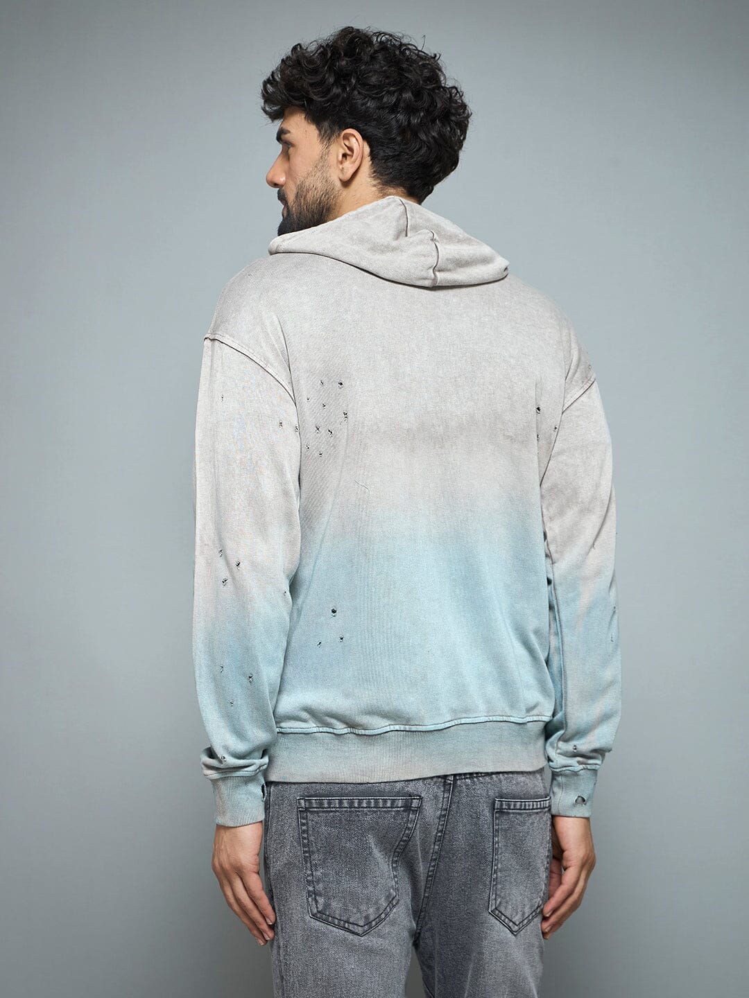 Mould Distressed Vintage Washed Hoodie