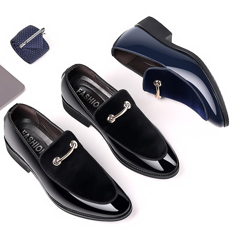 Men's Leather Suede Patent Casual Shoes Fashion Loafers Wedding Men's Shoes Hair Stylist Flats