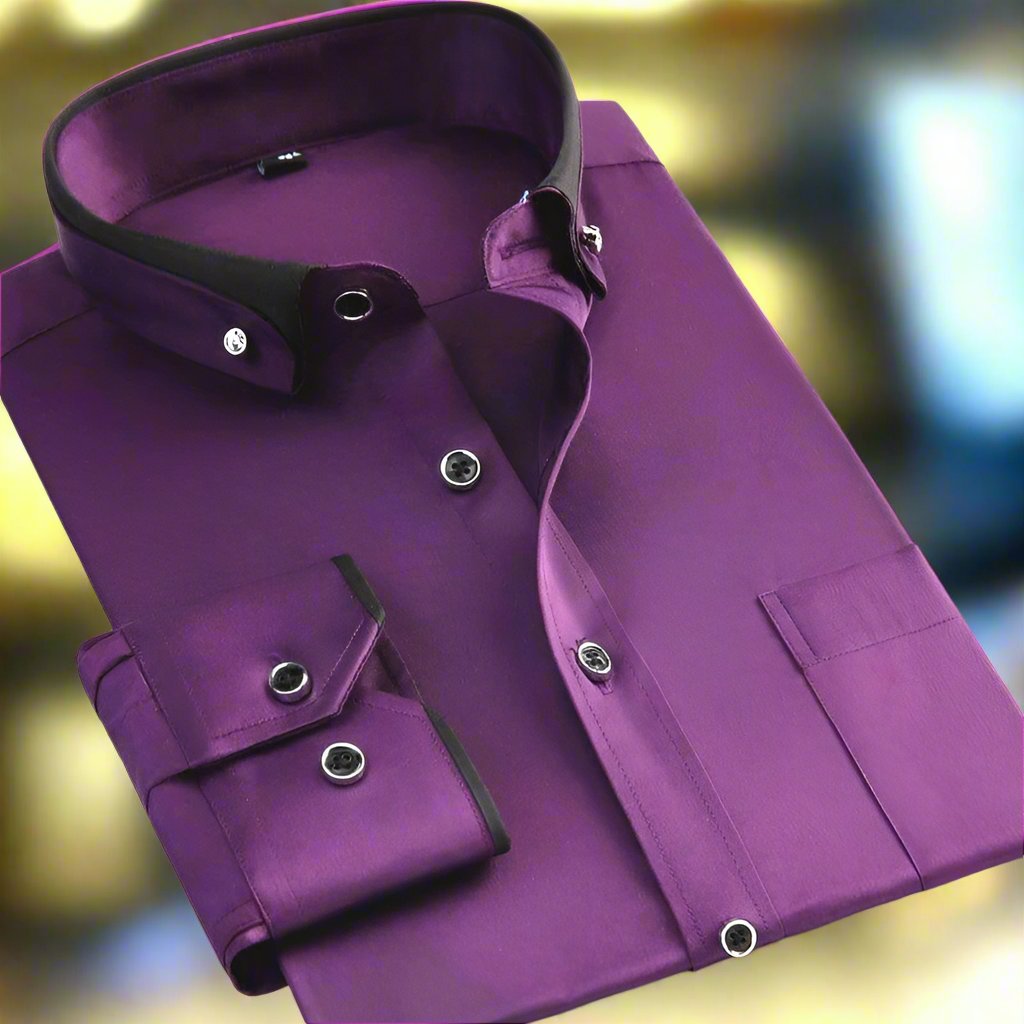David™ | Klassiek Shirt - Lange Mouwen - By Qivii