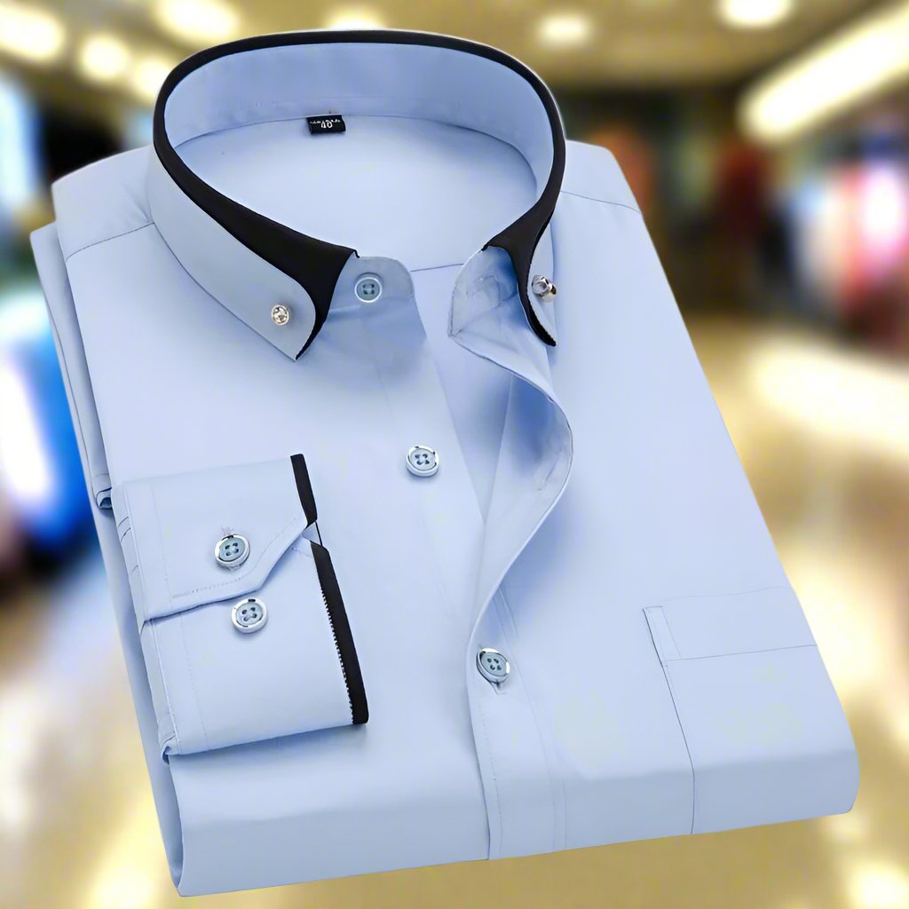 David™ | Klassiek Shirt - Lange Mouwen - By Qivii