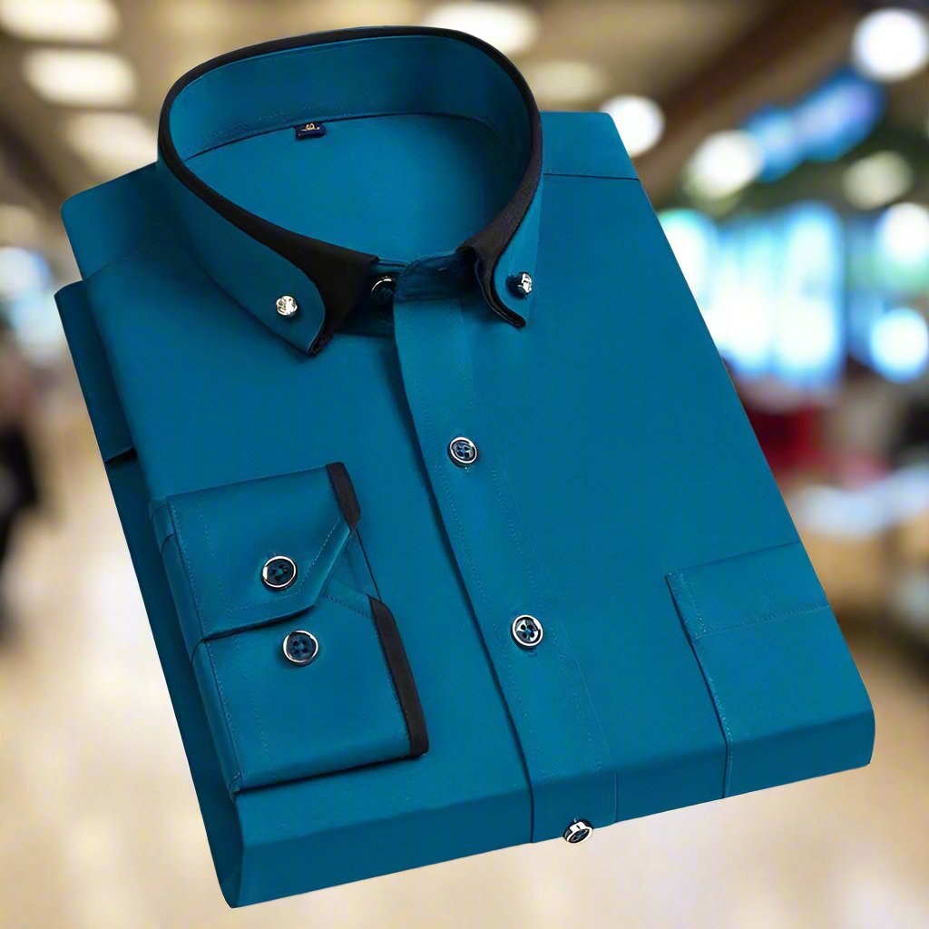 David™ | Klassiek Shirt - Lange Mouwen - By Qivii