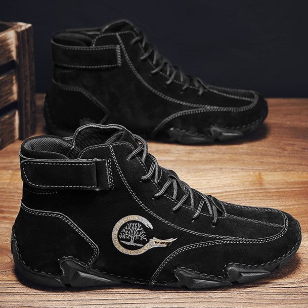 Men’s High-Top Handmade Suede Leather Casual Martin Boots