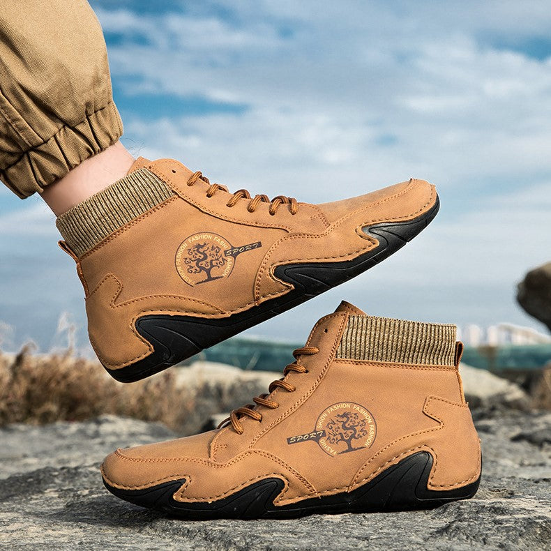 Men’s Best Selling High-Top Sock Lace-Up Chelsea Boots