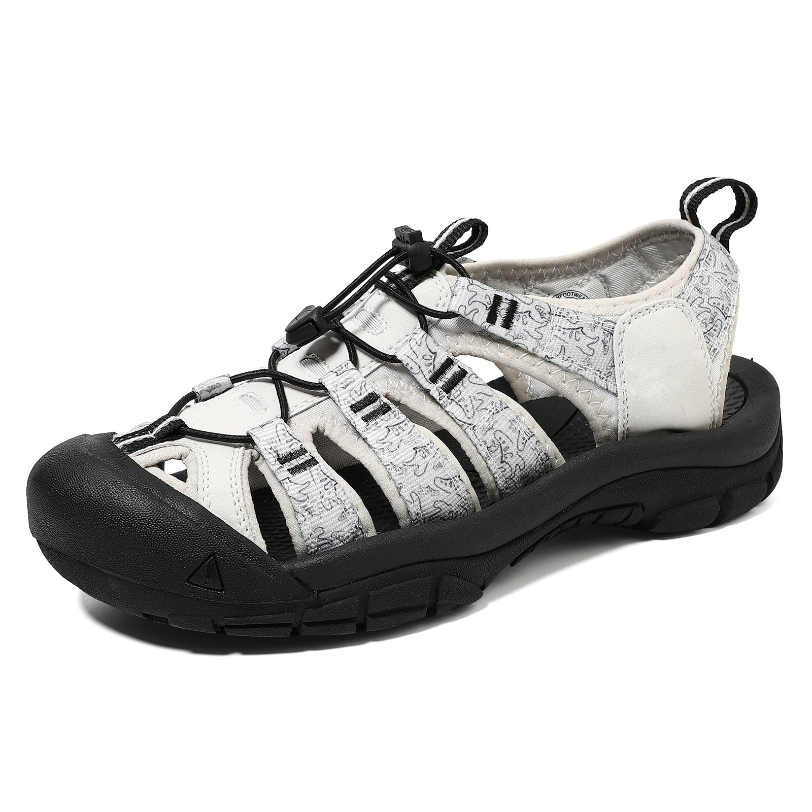 Men’s Summer Handmade Sandals Thick Sole Closed-toe Beach Shoes