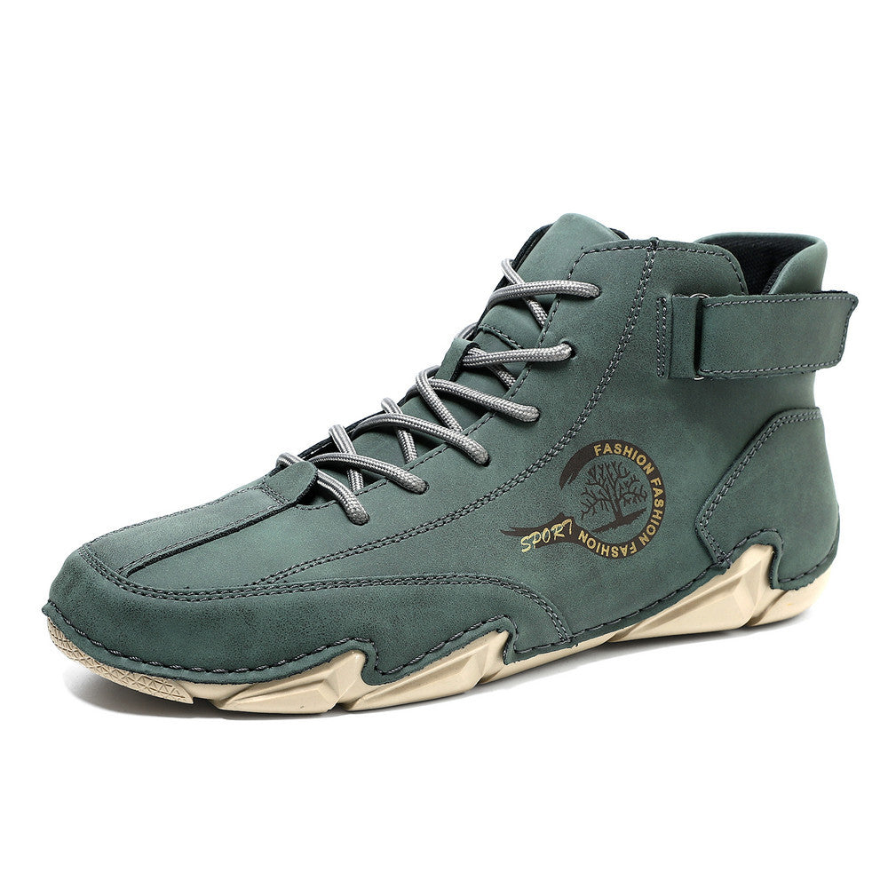 Men's High-Top Winter Suede Martin Boots Handmade Casual Boots