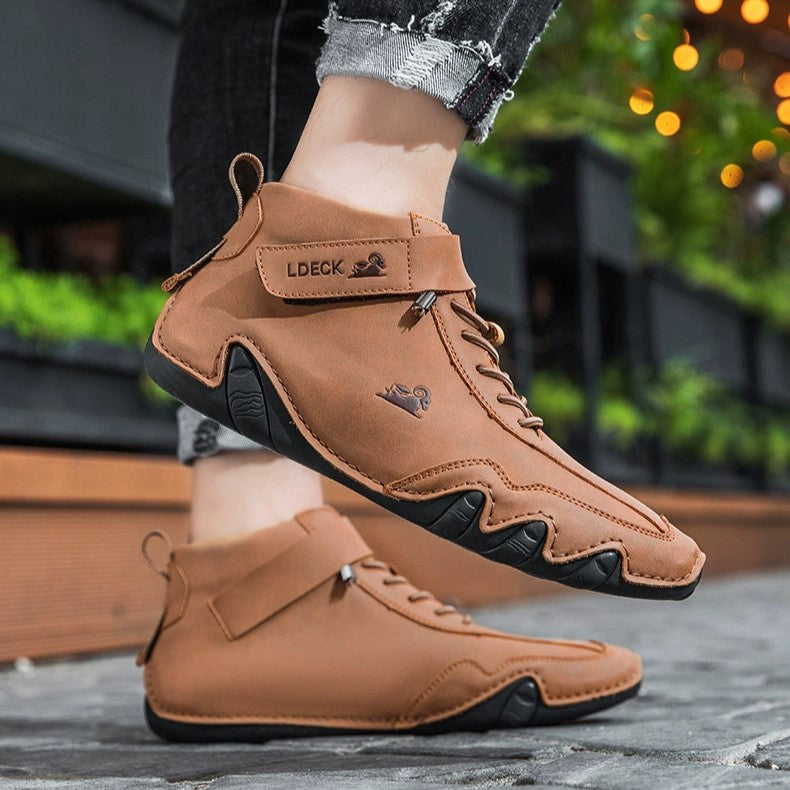 Men’s Octopus High-Top Lace-Up Hand-Sewn Martin Boots